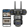 DDLC 4MP/8MP WiFi Smart Light Bulb Camera for Home | Full HD | Color Night Vision | Two Way Audio | Wireless Indoor Security Camera with Mobile App V380 Pro (Dual Lens Light Camera)