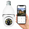 Dr Vision Dual Lens 4MP/8MP WiFi Smart Light Bulb Camera for Home | Full HD | Color Night Vision | Two Way Audio | Wireless Indoor Security Camera with Mobile App V380 Pro (Dual Lens Light Camera)