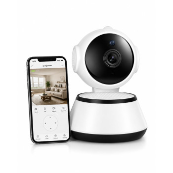 JB Supar 4MP Indoor WiFi Security Camera | 1080P HD | Smart CCTV Camera with 360° Pan Tilt Rotation | Color Night Vision | Motion Detection | Two-Way Audio with Mobile App V380 Pro (Robot Camera)