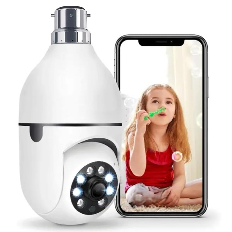 JB Supar 4MP Indoor WiFi Security Camera | 1080P HD | Smart CCTV Camera with 360° Pan Tilt Rotation | Color Night Vision | Motion Detection | Two-Way Audio with Mobile App V380 Pro (Robot Camera)