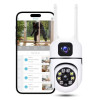 Eyetech 4Mp WiFi Bulb CCTV Camera for Home Security | 360° Rotation | Color Night Vision | Motion Detection Two-Way Audio | Wireless Light Bulb Camera with Mobile App V380 Pro (Hevay Light Camera)