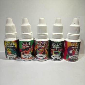 R&M Raspberry Peach Ice E-Liquid Flavour | 50mg Nicotine Salt Flavor | E-Juice