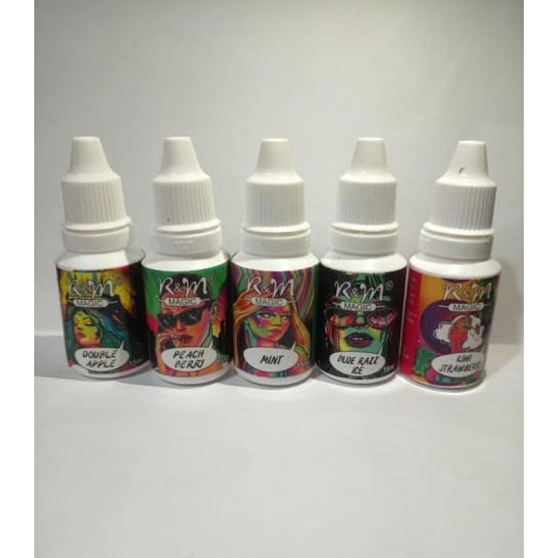 R&M Raspberry Peach Ice E-Liquid Flavour | 50mg Nicotine Salt Flavor | E-Juice