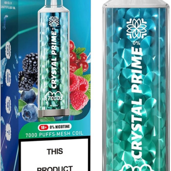 Crystal Prime Disposable Vape 7000 Puff | 3D Rechargeable Starter Pod | E-Cigarette
