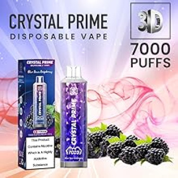 Crystal Prime 7000 Puff Disposable Pod | 3D Vape Rechargeable E-Cigarette