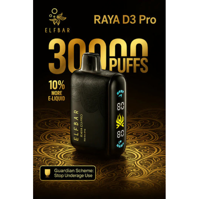 Elf Bar RayaD3 pro | 30000 Puffs Disposable Vape | Type-C Rechargeable