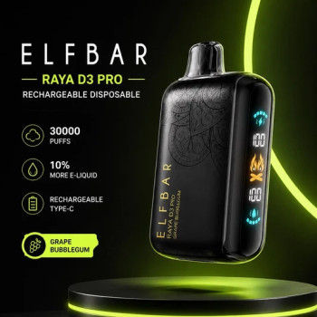 Elf Bar RayaD3 pro | 30000 Puffs Disposable Vape | Type-C Rechargeable