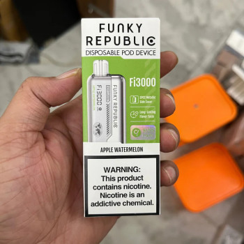 Funky Republic 3000 Puffs | Disposable Pod Device | 800mAh Battery | LED Indicator | 5% 50 MG Nicotine
