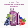 IGet B10000 Flare Disposable Vape | Blackberry ice | 10000Puff E-Cigarette | 5% Nic