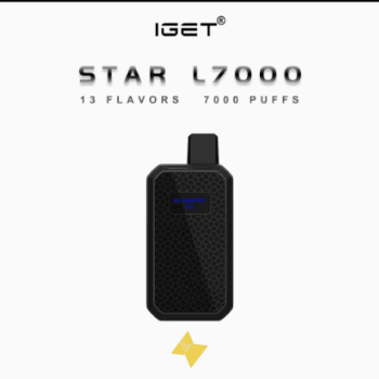 IGet Star 7000 Puffs Disposable Vape | Mango Flavour POD Device | 5% 50mg Nicotine Salt E-Cigarette