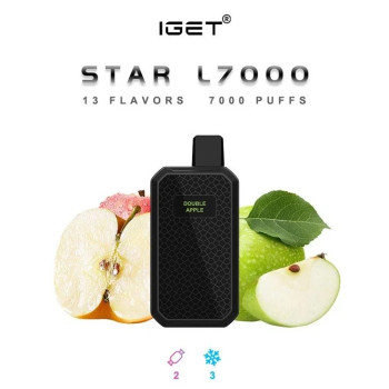 IGet Star 7000 Puffs Disposable Vape | Lush Ice Flavour | POD Device E-Cigarette | 5% 50mg Salt Nic
