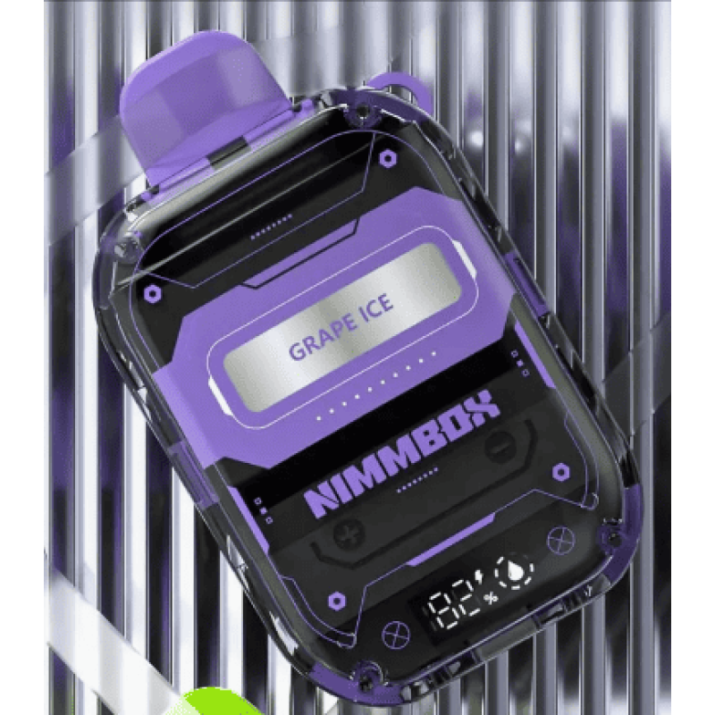 Nimmbox 8500 Puff Grapes Ice Disposable Vape | Rechargeable | 5% Nicotine Vaporiser