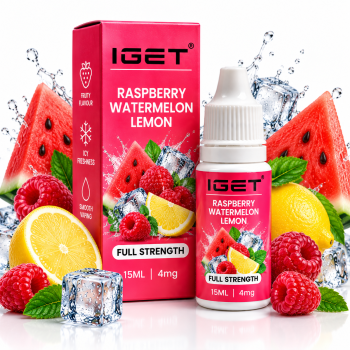 IGET Raspberry Watermelon Lemon E-Liquid 15ML – 4mg
