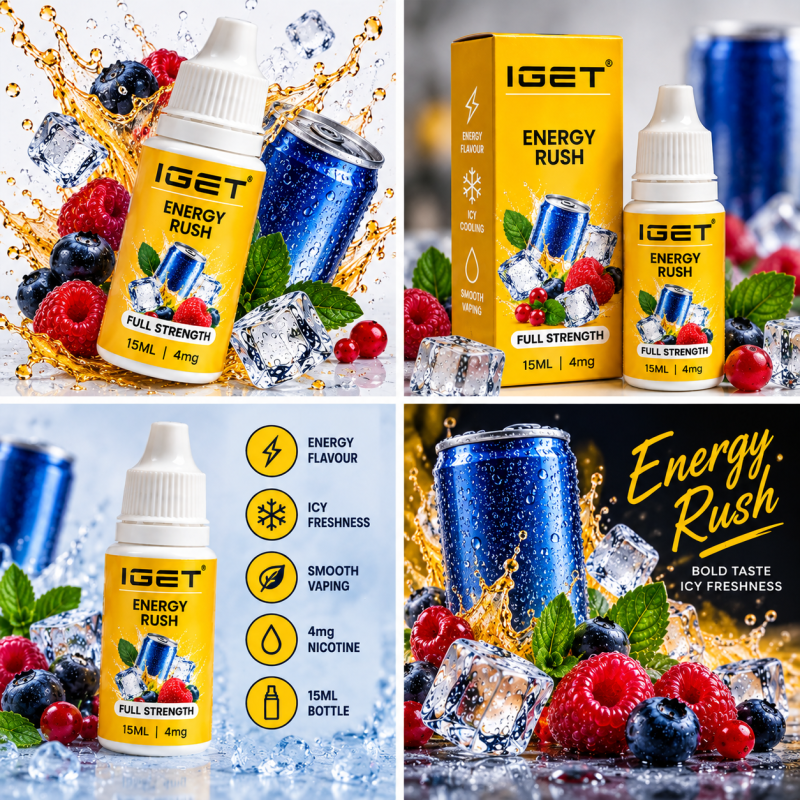 IGET Energy Rush E-Liquid 15ML 4mg Vape Juice