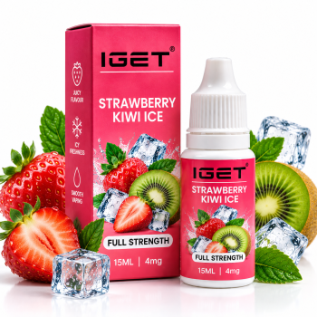 IGET Strawberry Kiwi Ice E-Liquid 15ML – 4mg