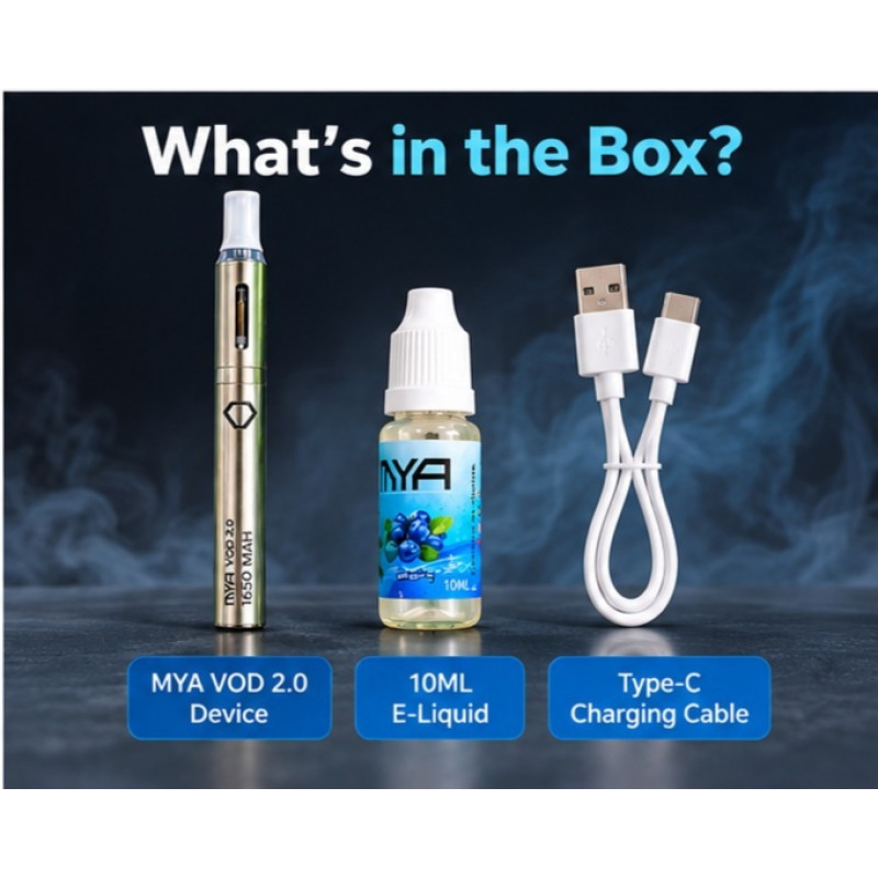 MYA VOD 2.0 Pen Hookah | Rechargeable Vape