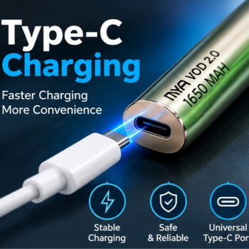 MYA VOD 2.0 Pen Hookah | Rechargeable E-cigarette with 1 E-liquid